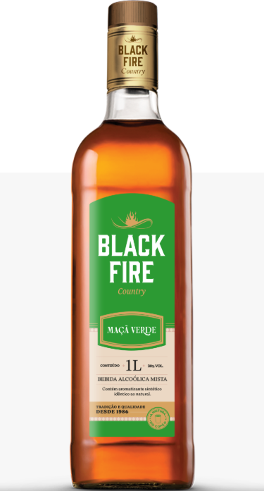 Black Fire Maçã Verde 1L